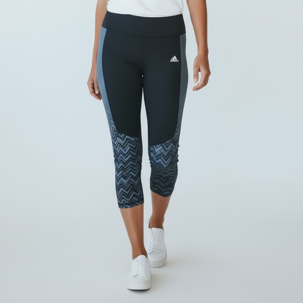 adidas Black and Gray Capris